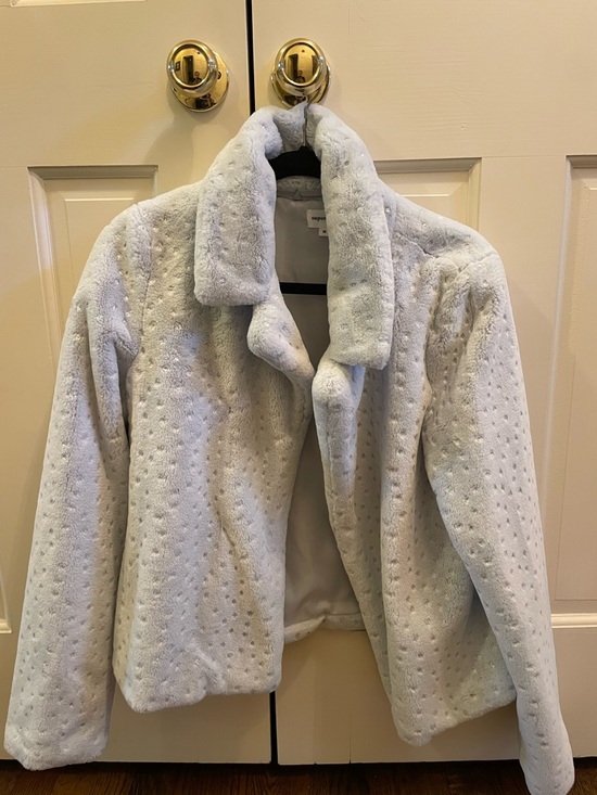 superdown Jackets & Blazers - Superdown Soft Faux Fur Jacket - Light Gray